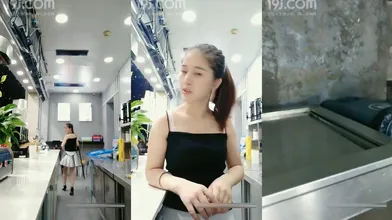 奶茶店服务员兼职网络主播店铺打烊后和同事在吧台上啪啪这妹子真不错好想娶她做老婆编号429F605A