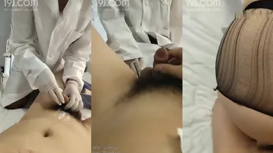 剧情演绎男科女医生上门看病强行把裤子啪啪，性感黑丝口交舔逼上位编号36582409