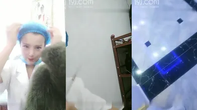 气质大姐上班期间受不住寂寞，先真空上阵看看有没有人就开始骚了，拿注射器给奶子和逼逼屁眼打水，又刺激又骚编号B5B7ADEF