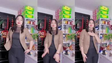 推荐快手颜值御姐【对半微笑（刘姨）】上海快餐店老板娘，漂亮熟女大长腿，身材完美掰逼自慰 (3)