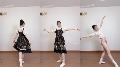【2025年新流】新晋舞蹈专业舞姬【以安】5月长视频定制①蜂腰翘臀一字马，M腿私处诱人，裸舞天花板 (5)