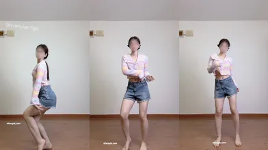 【2025年新流】新晋舞蹈专业舞姬【以安】5月长视频定制①蜂腰翘臀一字马，M腿私处诱人，裸舞天花板 (7)