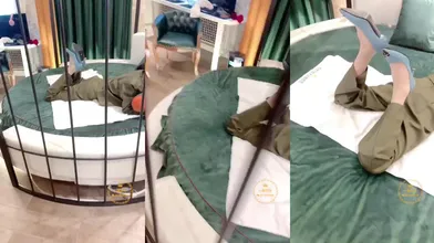 推特轻熟女少妇杀手PUA大神【小熊同学】福利私拍，美足美腿白皙性感，足交啪啪制服诱惑力十足 (41)