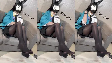 来～叫姐姐#cosplay #星见雅 #黑丝腿控