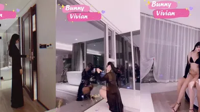 VV25 黑丝睡衣