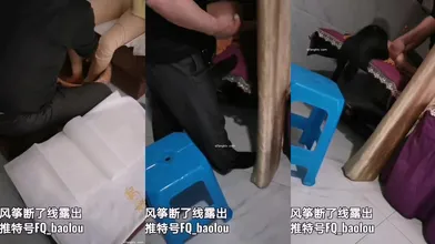 极限露出天花板，反差婊【风筝断了线】推特福利，中医理疗按摩院露出勾引，被催情按摩抠逼_mp4_ (2)