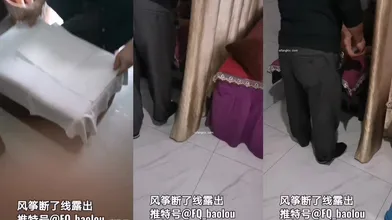 极限露出天花板，反差婊【风筝断了线】推特福利，中医理疗按摩院露出勾引，被催情按摩抠逼_mp4_ (3)